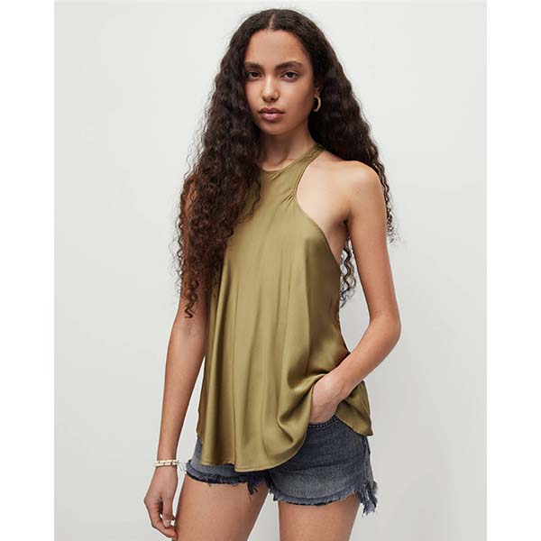 Allsaints Australia Womens Verna Tops Olive Green AU53-927